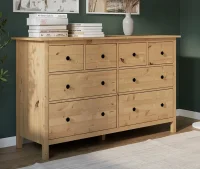 Комод 8 ящиков Кымор светло-коричневый