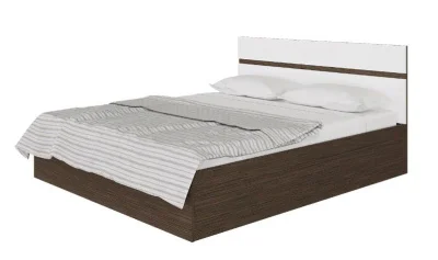 Кровать Ненси 160х200 венге/белый глянец