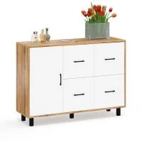 Комод 125-1204 дуб вотан/белый