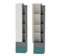 Пенал Клео П-1 графит/миндаль/океан