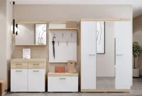 Модульная Прихожая Соната дуб сонома/белый глянец