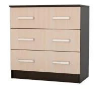 Комод Бася 3 ящика венге/дуб беленый