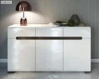 Тумба Ацтека KОМ3D3S/8/15 белый глянец