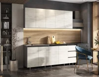 Кухня Челси 2,0 графит/дуб крафт белый