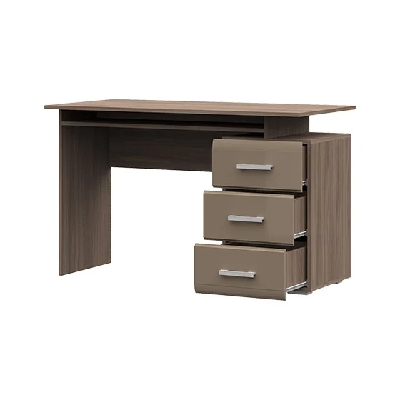 Стол компьютерный Симба ясень шимо темный/кофе с молоком