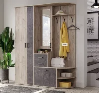 Прихожая Берта дуб крафт серый/ателье темное