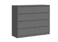 Комод Челси 8 ящиков графит