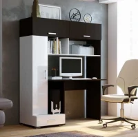 Стол компьютерный ПКС-1 венге/белый глянец