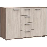 Комод К-2 ясень шимо темный/шимо светлый