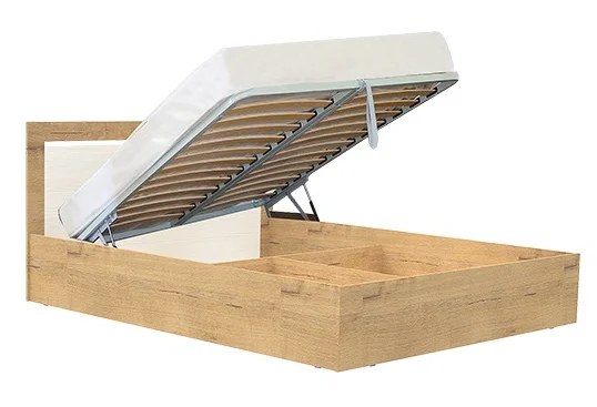 Кровать Светлана №1 дуб бунратти/бодега