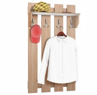 Вешалка в прихожую П-5 800 дуб сонома/белый