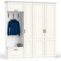 Прихожая Ливерпуль (вариант 3) ясень ваниль/белый