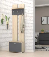 Вешалка ВШ-01 Монако-2 дуб сонома/графит