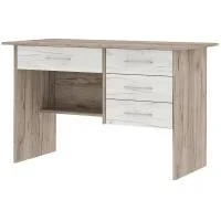 Стол письменный Сити дуб крафт белый/дуб крафт серый