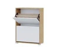 Обувница Домино дуб крафт золотой/белый Обувница Домино дуб крафт золотой/белый