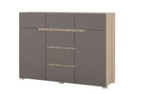 Комод Анталия 1200 дуб сонома/графит софт