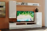 Гостиная Диаманд белый глянец