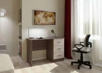Стол компьютерный с ящиками ПКС-3 ясень шимо темный/ясень шимо светлый