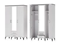 Шкаф Шарм ШК-3 ясень анкор светлый/рамка