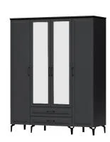 Шкаф Шарм ШК-4 антрацит/рамка