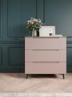 Комод Роза 900 орех франклин/пудра скин тренто