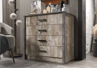 Комод Амели дуб юкон/бетон темный
