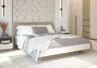 Кровать Бохо КР-001 дуб крафт серый/кашемир