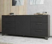 Комод Копенгаген венге/черный матовый