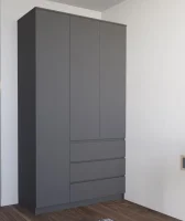 Шкаф трехдверный Мори МШ 1200.1 графит