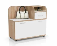 Тумба в прихожую П-5 800 дуб сонома/белый