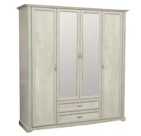 Шкаф для одежды Сохо 32.01 бетон пайн белый