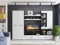 Гостиная Ненси-1 венге/белый глянец