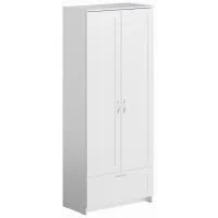 Шкаф для одежды Сириус 2 двери 1 ящик, белый