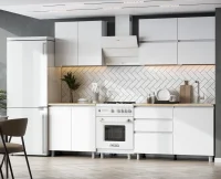 Кухонный гарнитур Токио 2,0 белый текстурный