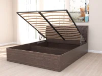 Кровать с подъёмным механизмом 1,6 Кэт-4 арт. 033 М1 венге/caiman темный