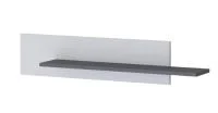 Полка навесная Таормина белый/серый графит