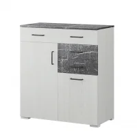 Комод Теана ясень анкор светлый/мрамор дарк