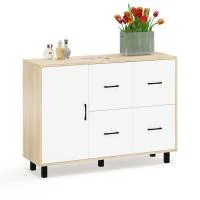 Комод 125-1204 дуб сонома/белый