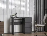 Стол письменный Охта Лайт 6.3 графит правый