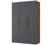 Шкаф 3-х створчатый Копенгаген дуб самдал/серый графит