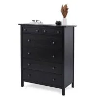 Комод 6 ящиков Кымор черный