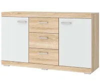 Комод Соната КС-1500 дуб сонома/белый глянец