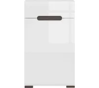 Тумба для обуви Ацтека KOM1D1S белый глянец