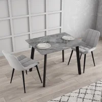 Стол керамический Граф 1000х800 серый