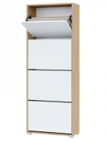 Обувница Домино XXL дуб крафт золотой/белый