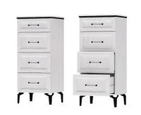 Комод Шарм К-4 ясень анкор светлый/рамка