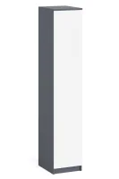 Пенал с полками МШ 400.1 графит/белый