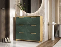 Обувница Ирис 1000 браш мени грин/дуб крафт