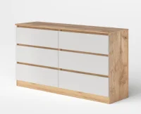 Комод Охта Лайт 1380.6 дуб вотан/белый