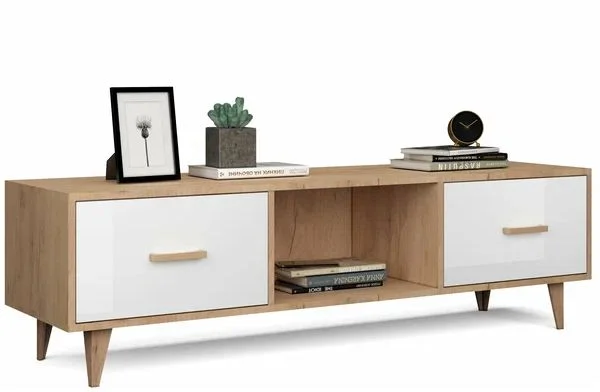 Тумба Эго Т-3 (НГ) дуб крафт золотой/белый глянец Тумба Эго Т-3 (НГ) дуб крафт золотой/белый глянец